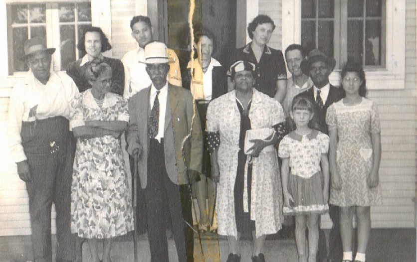 Left to Right First Row: Lewis Irvin Diggs Sr, His Wife Martha Battles Coles Diggs