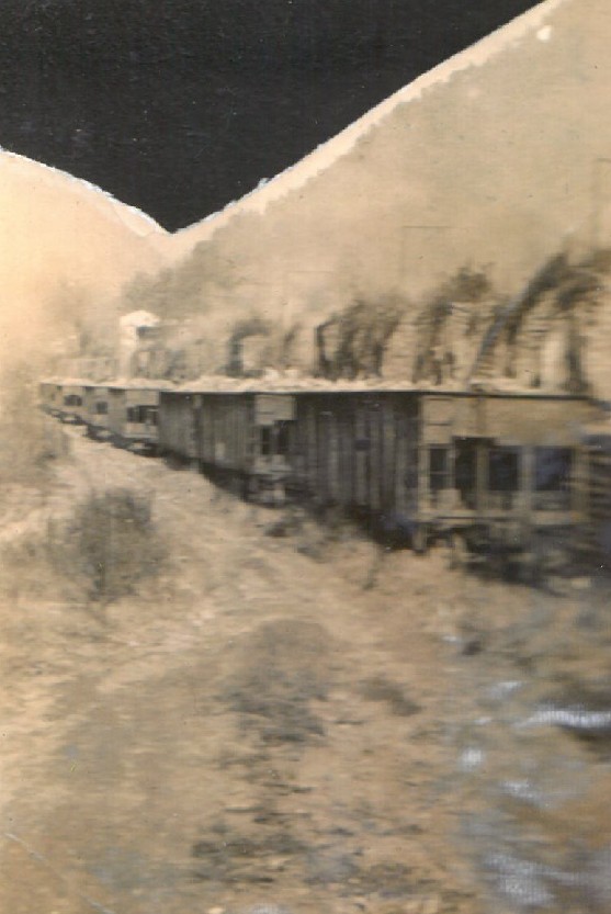 Coke Oven Site and Diggs' Leased Railroad Cars at Harewood, West Virginia